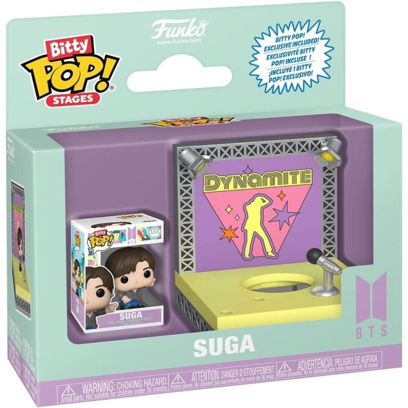 Funko -  Bitty ! Stages gyűjtői vinyl karakter BTS  Dynamite  Suga
