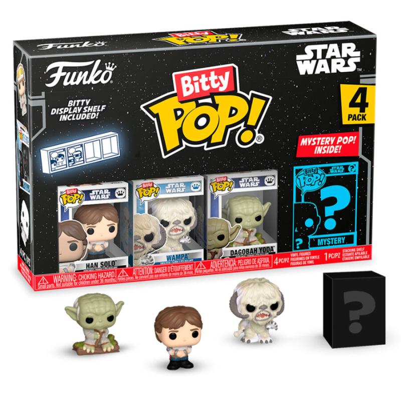 Funko -  Bitty ! Star Wars Han Solo 4dbos gyűjtői vinyl karakter szett