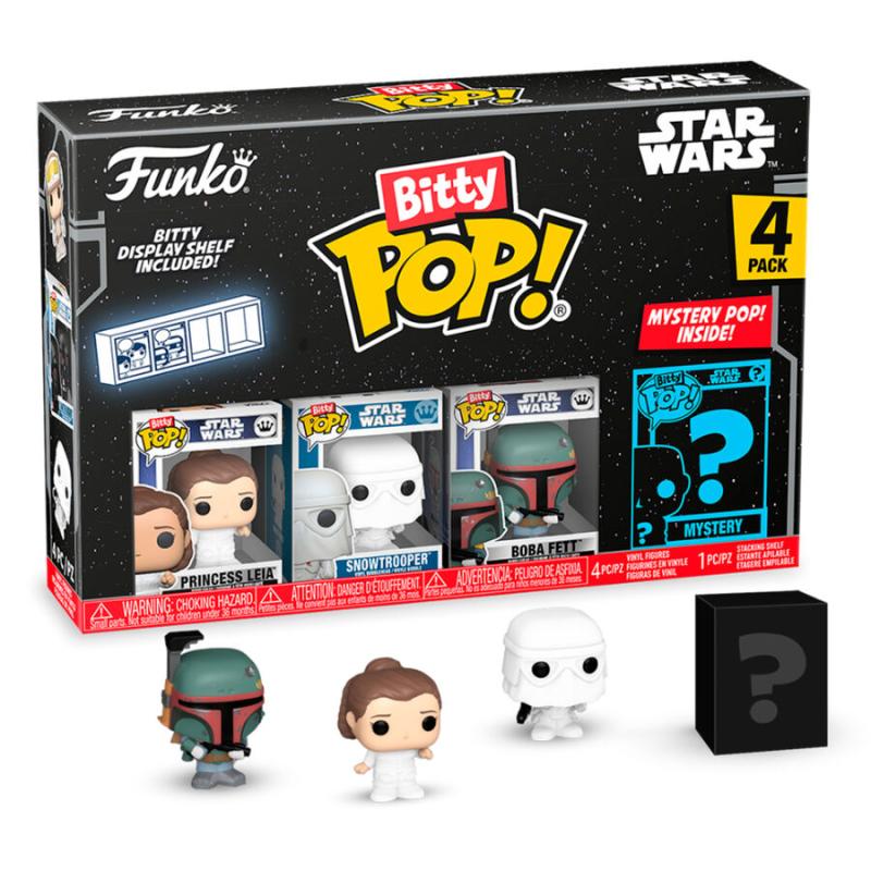 Funko -  Bitty ! Star Wars Leia 4dbos gyűjtői vinyl karakter szett