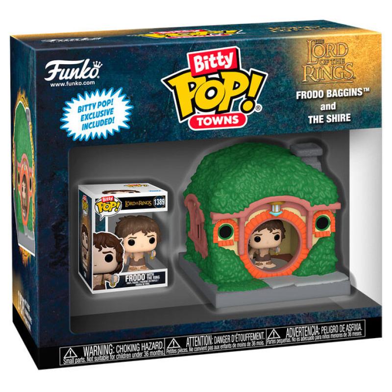 Funko -  Bitty ! Town Movies The Lord of the Rings  Gyűrűk ura Frodo Baggins and the Shire 2dbos gyűjtői vinyl karakter szett