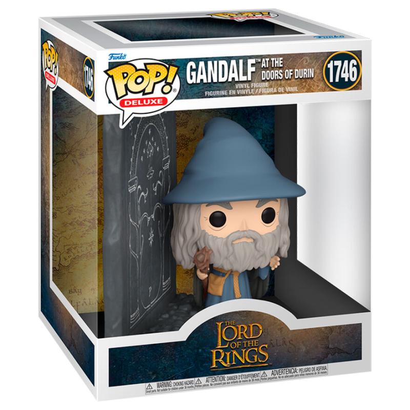Funko -  Deluxe Movies The Lord of the Rings  Gyűrűk ura Gandalf with Doors of Durin   15cm gyűjtői vinyl karakter