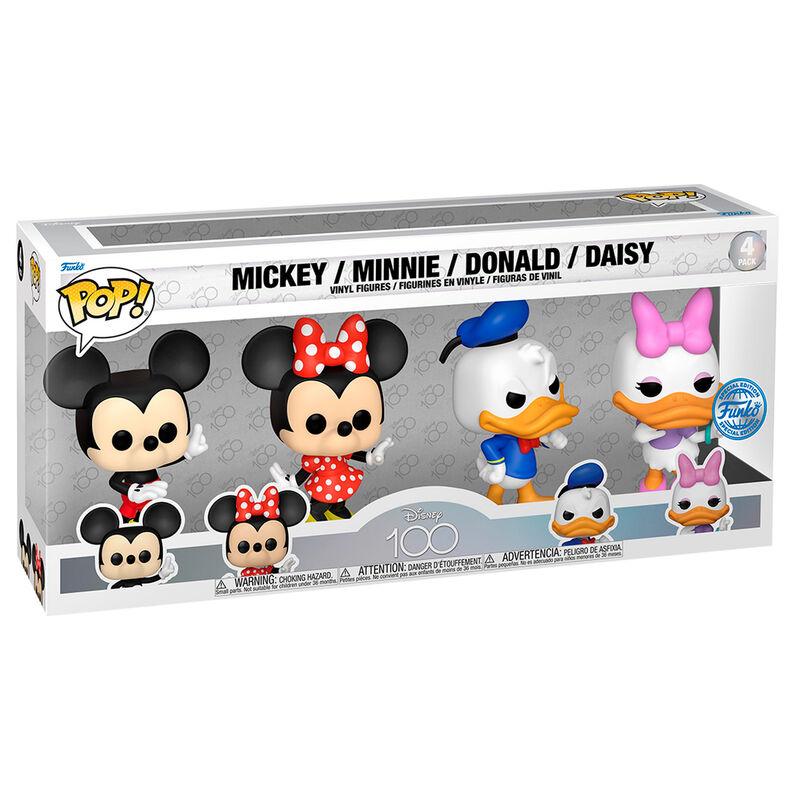 Funko -  Disney Classic Exclusive 4dbos es gyűjtői vinyl karakter szett (Mickey, Minnie, Donald, Daisy)