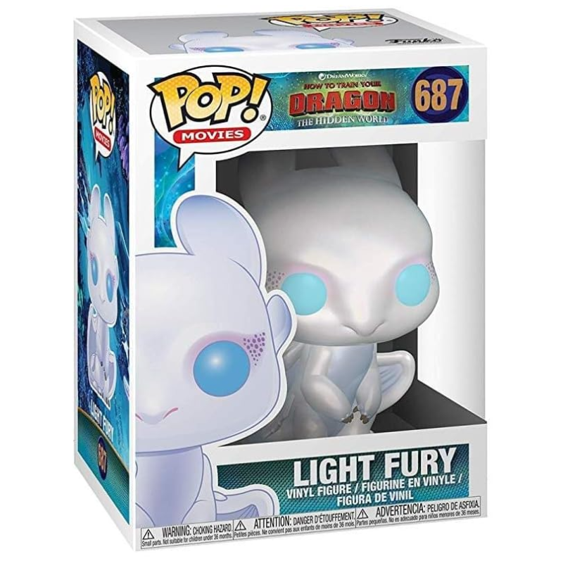 Funko -  Movies How to Train your Dragon 3  Így neveld a sárkányodat Light Fury    gyűjtői vinyl karakter