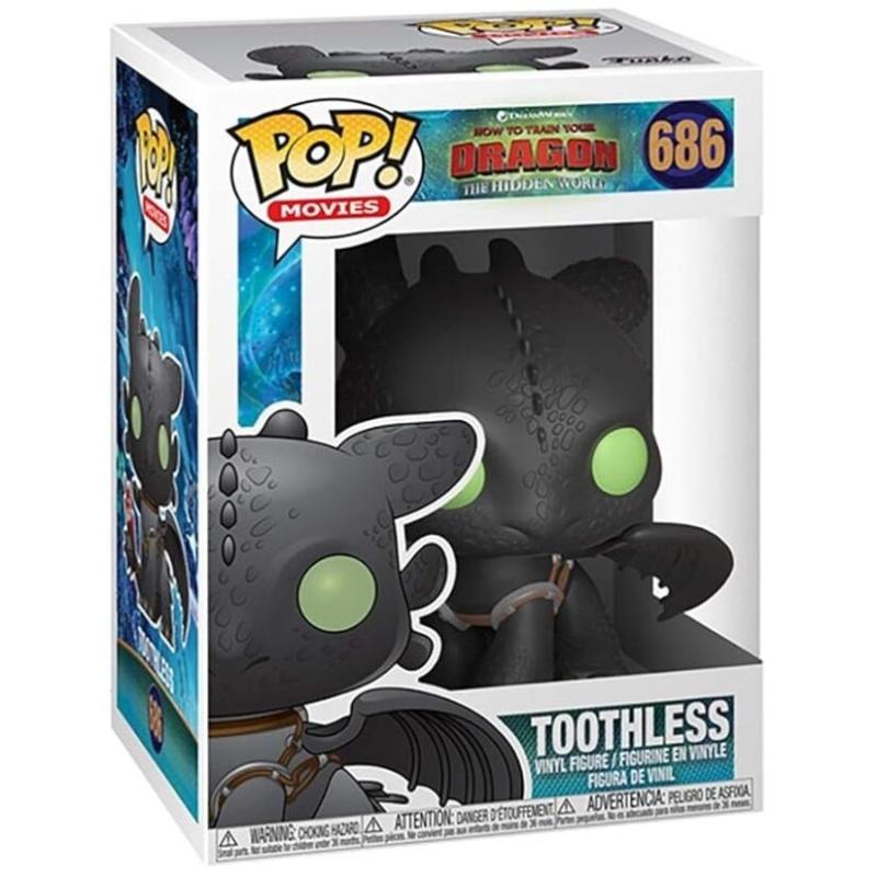 Funko -  Movies How to Train your Dragon 3  Így neveled a sárkányod Toothless    gyűjtői vinyl karakter