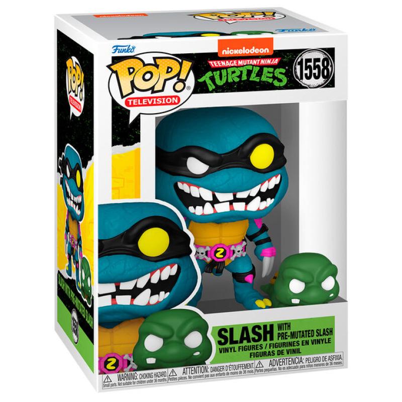 Funko -  Movies Teenage Mutant Ninja Turtles Tini nindzsa teknőcök Slash & Pre Mutated Slash    gyűjtői vinyl karakter