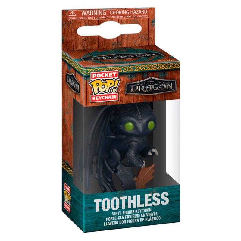 Funko -  Pocket ! Deluxe How to Train Your Dragon  Így neveld a sárkányod Toothless kulcstartó