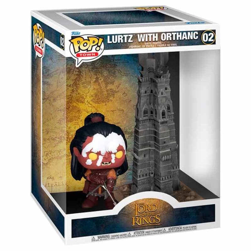 Funko -  Town Movies The Lord of the Rings  Gyűrűk ura Lurtz with Orthanc   25cm  gyűjtői vinyl karakter