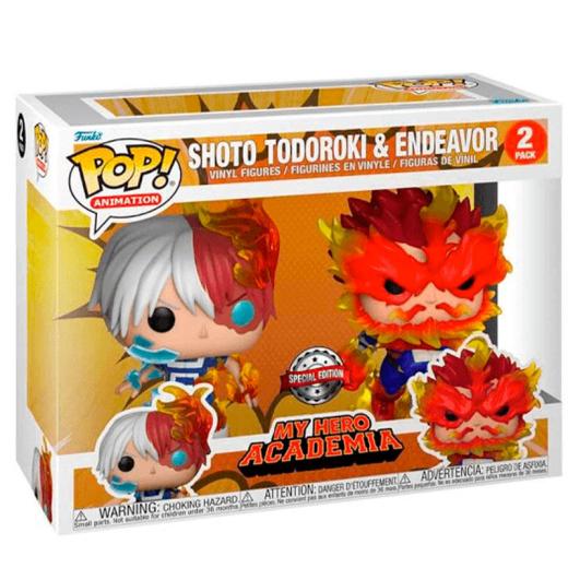 Funko -  Anime My Hero Academia Shoto Todoroki & Endeavor Exclusive 2dbos szett   gyűjtői vinyl karakter