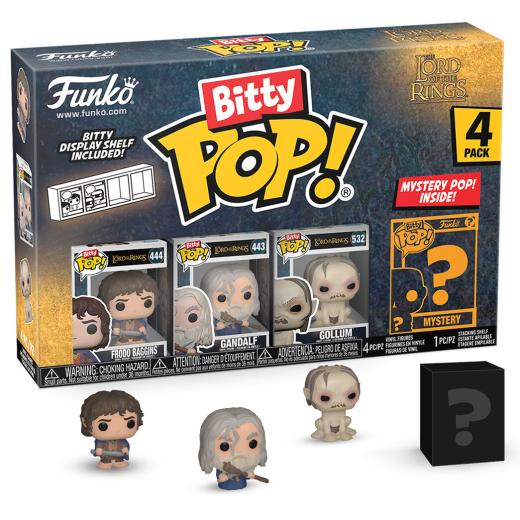 Funko -  Bitty ! Movies The Lord of the Rings  Gyűrűk ura Frodo 4dbos gyűjtői vinyl karakter szett