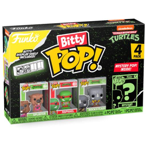 Funko -  Bitty ! Teenage Mutant Ninja Turtles   Tini nindzsa teknőcök  Splinter 4dbos gyűjtői vinyl karakter szett