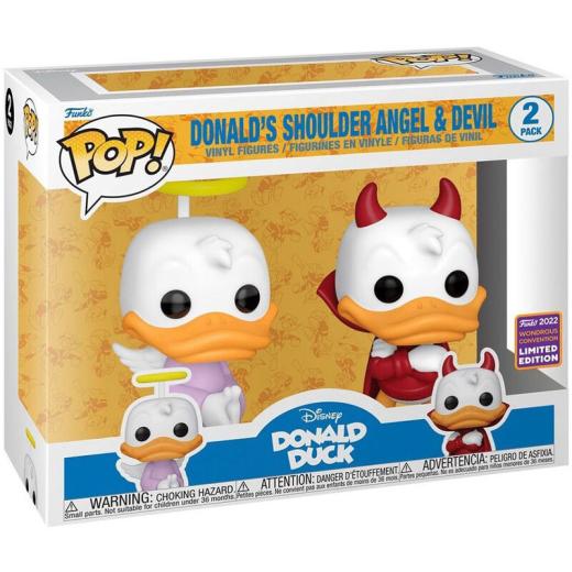 Funko -  Disney Donald Duck  Donald Angel & Devil Exclusive 2pcs  gyűjtői vinyl karakter