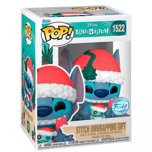 Funko -  Disney Lilo & Stitch  Stitch Unwrapping Gift    gyűjtői vinyl karakter
