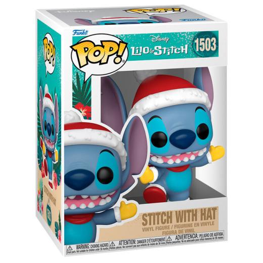 Funko -  Disney Stitch with Santa Hat    gyűjtői vinyl karakter