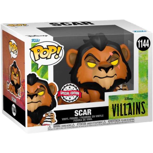 Funko -  Disney Villains The Lion King Scar Exclusive    gyűjtői vinyl karakter