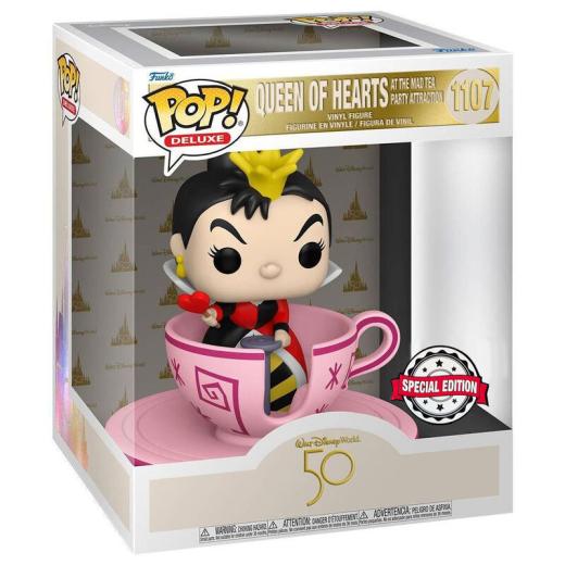 Funko -   Disney World 50th Alice csodaországban Queen of Hearts at mad tea party Exclusive   15cm gyűjtői vinyl karakter