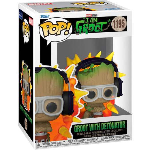 Funko -  Marvel I am Groot  Groot with Detonator    gyűjtői vinyl karakter