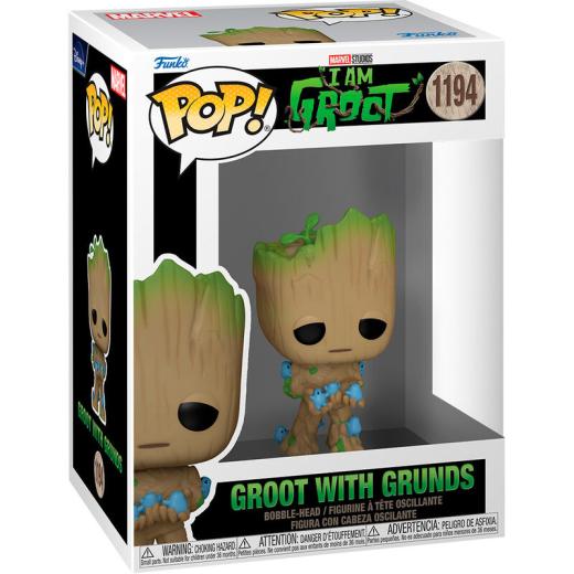 Funko -  Marvel I am Groot  Groot with Grunds   gyűjtői vinyl karakter