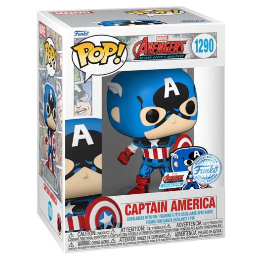 Funko -  Marvel Los Vengadores Avengers Captain Amerika kapitány Exclusive    gyűjtői vinyl karakter