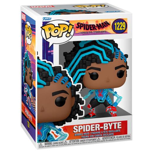 Funko -  Marvel Spiderman Across the Spiderverse SpiderByte    gyűjtői vinyl karakter