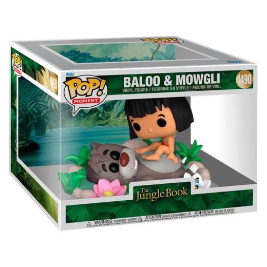 Funko -  Moment Disney Dzsungel könyve Jungle Book Selva Baloo & Mowgli   15cm gyűjtői vinyl karakter