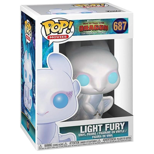 Funko -  Movies How to Train your Dragon 3  Így neveld a sárkányodat Light Fury    gyűjtői vinyl karakter