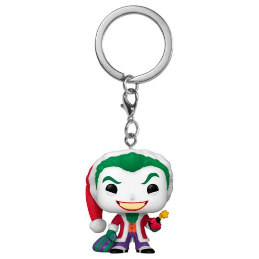 Funko -  Pocket ! DC Comics Holiday The Joker Exclusive kulcstartó