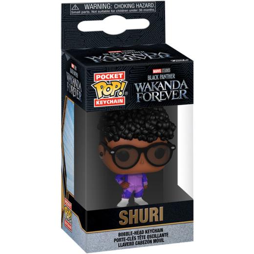 Funko -  Pocket ! Marvel Black Panther Wakanda Forever Shuri kulcstartó