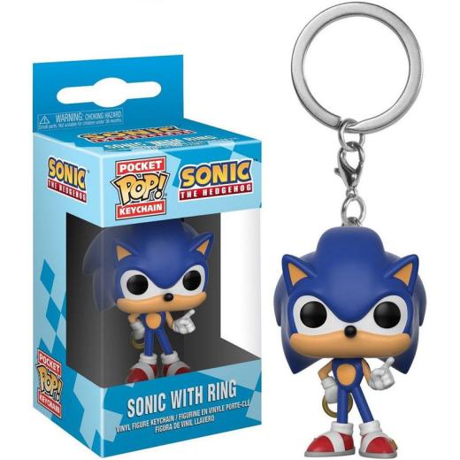 Funko -  Pocket ! Sonic with Ring kulcstartó