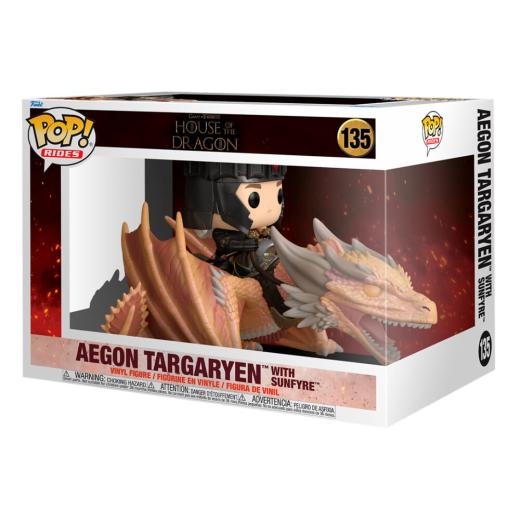 Funko -  Rides House of the Dragon Aegon Targaryen with Sunfyre   15cm gyűjtői vinyl karakter