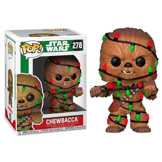 Funko -  Star Wars Holiday Chewie with Lights    gyűjtői vinyl karakter