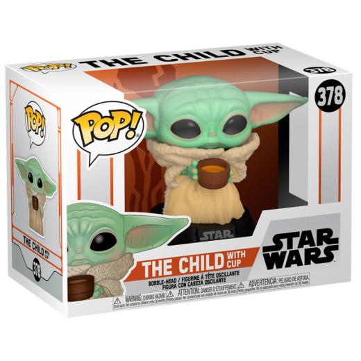Funko -  Star Wars Mandalorian The Child with Cup    gyűjtői vinyl karakter