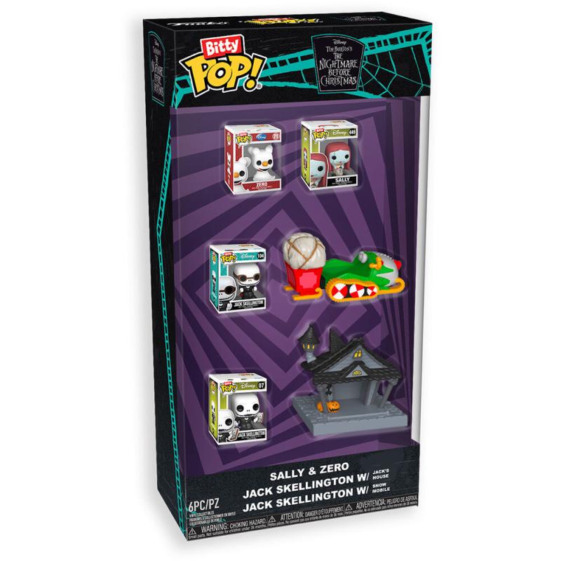 Funko -  Bitty ! Disney Nightmare Before Christmas starter gyűjtői vinyl karakter szett