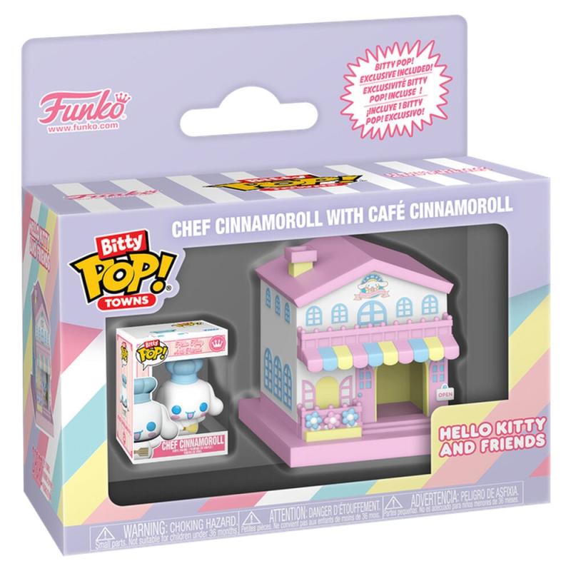 Funko -  Bitty ! gyűjtői vinyl karakter Town Hello Kitty and Friends Chef Cinnamoroll With Cafe Cinnamoroll