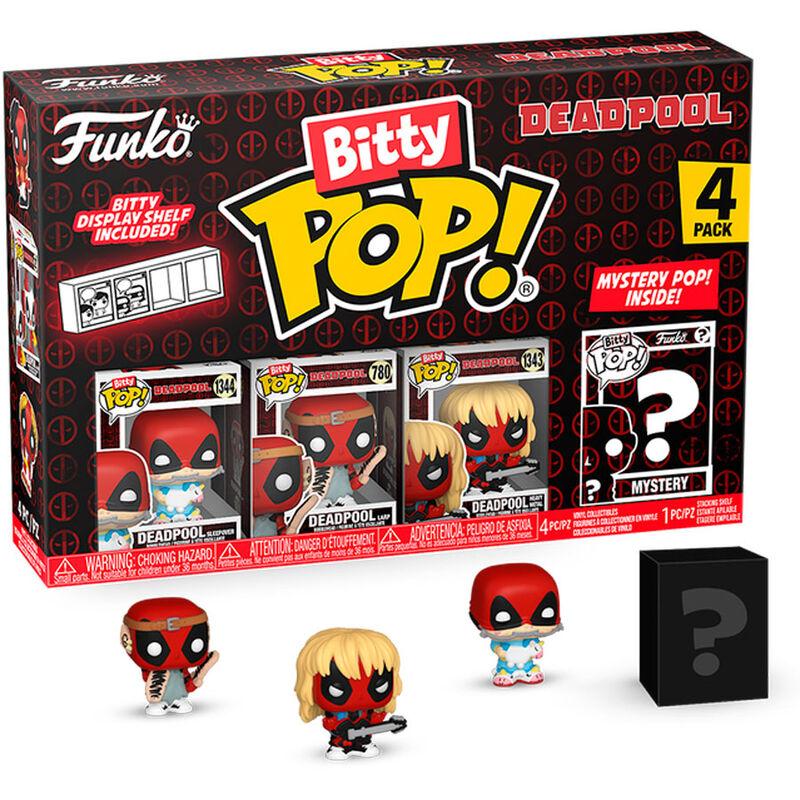 Funko -  Bitty ! Marvel Deadpool Sleepover 4dbos gyűjtői vinyl karakter szett