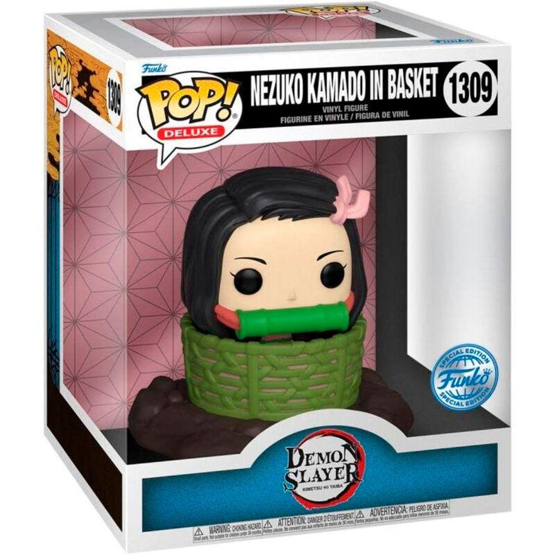 Funko -   Deluxe Demon Slayer Kimetsu no Yaiba Nezuko Kamado in Basket Exclusive   15 cm gyűjtői vinyl karakter