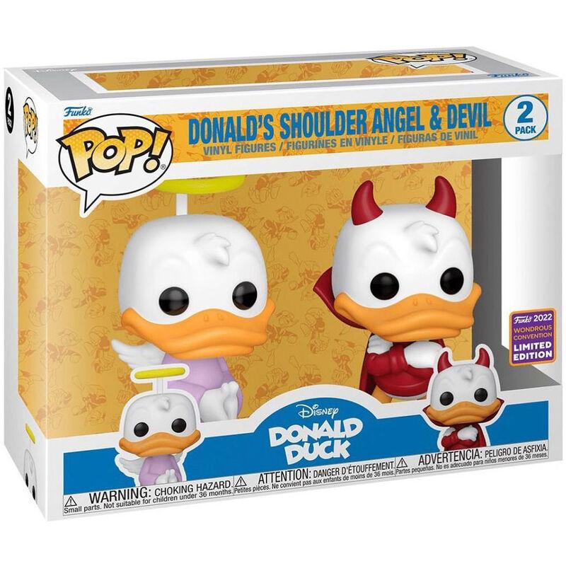 Funko -  Disney Donald Duck  Donald Angel & Devil Exclusive 2pcs  gyűjtői vinyl karakter