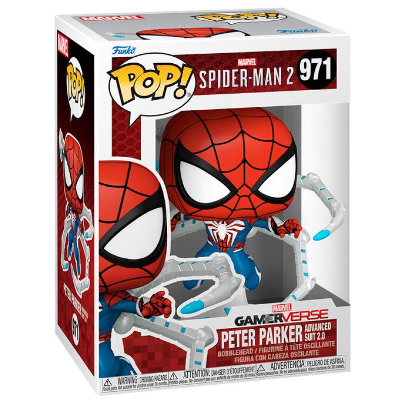 Funko -  Marvel Spiderman 2 Peter Parker Advanced Suit 2.0    gyűjtői vinyl karakter