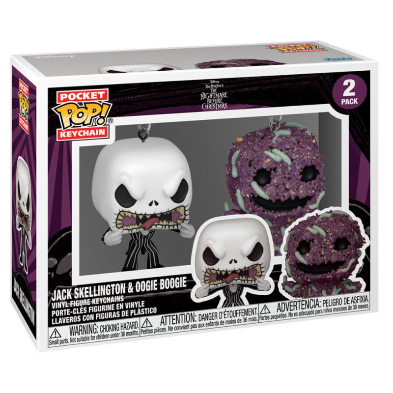 Funko -  Pocket ! Disney Nightmare Before Christmas Jack & Oogie Boogie 2dbos kulcstartó szett