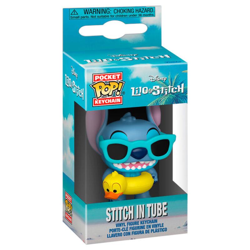 Funko -  Pocket ! kulcstartó Disney Lilo & Stitch  Stitch in Tube