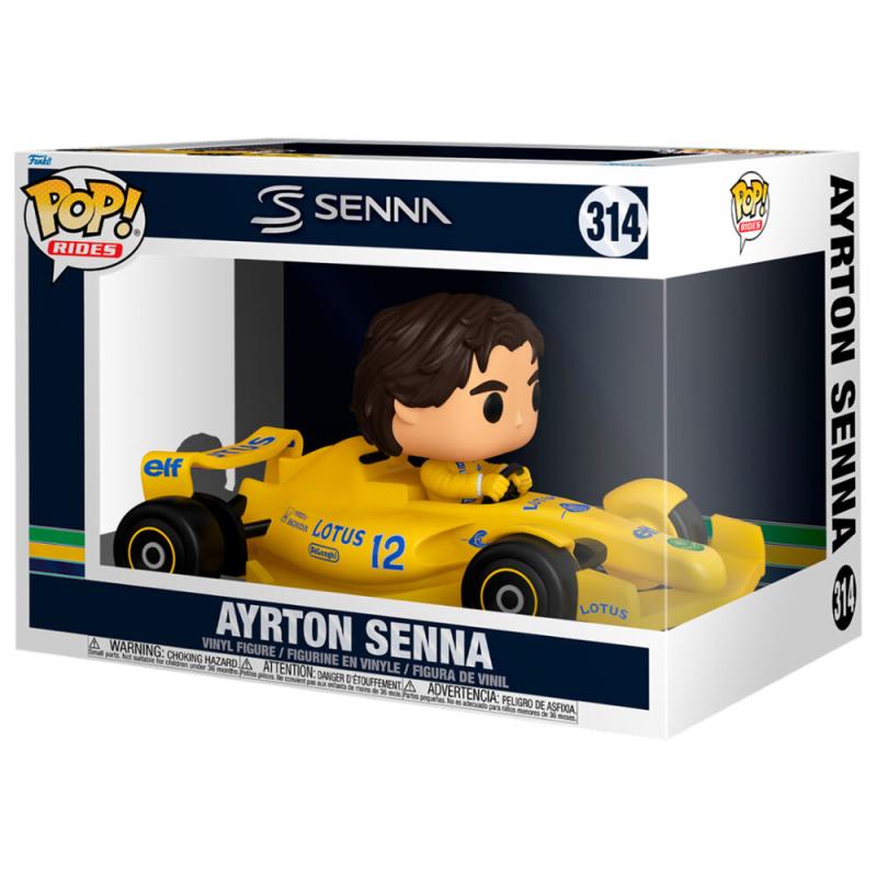 Funko -  Rides Super Deluxe Lotus Ayrton Senna   15cm gyűjtői vinyl karakter
