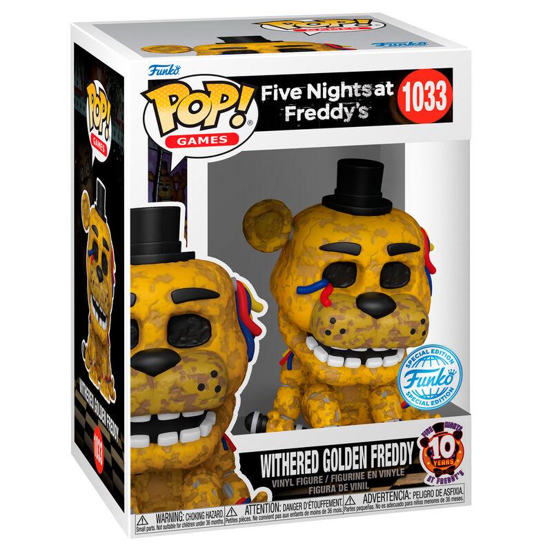 Funko -  Video & Games Five Night at Freddys Withered Golden Freddy Exclusive    gyűjtői vinyl karakter