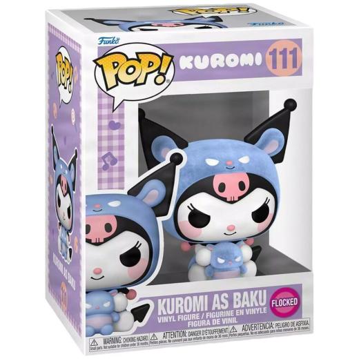 Funko -  Animation Hello Kitty Kuromi As Baku Flocked    gyűjtői vinyl karakter