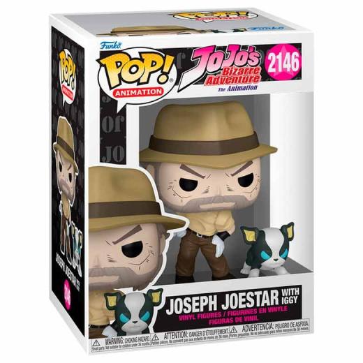 Funko -  Anime Jojo's Bizarre Adventure Joseph Joestar with Iggy 
