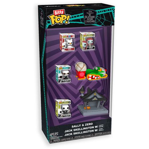 Funko -  Bitty ! Disney Nightmare Before Christmas starter gyűjtői vinyl karakter szett