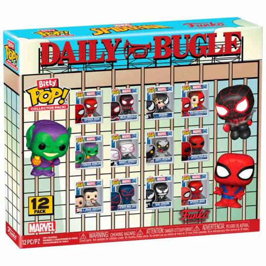 Funko -  Bitty ! gyűjtői vinyl karakter Marvel Spiderman 12dbos multipack