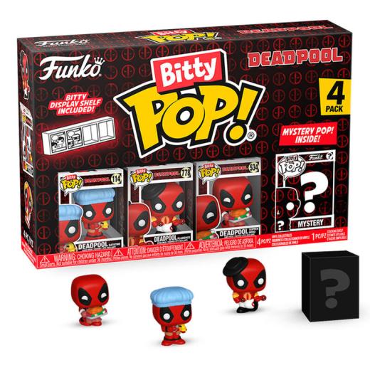 Funko -  Bitty ! Marvel Deadpool Bathtime 4dbos gyűjtői vinyl karakter szett