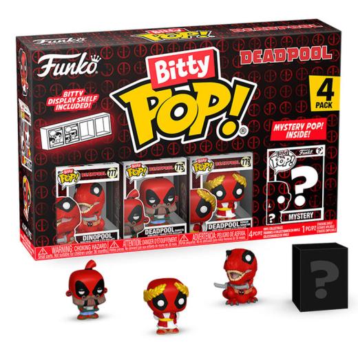 Funko -  Bitty ! Marvel Deadpool Dinopool 4dbos gyűjtői vinyl karakter szett