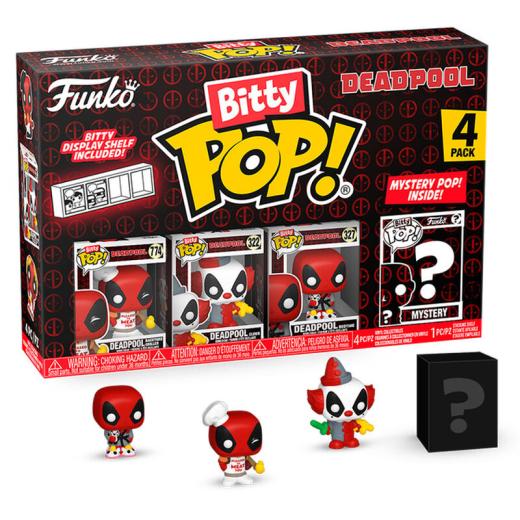 Funko -  Bitty ! Marvel Deadpool Master 4dbos gyűjtői vinyl karakter csomag