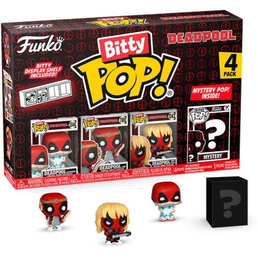 Funko -  Bitty ! Marvel Deadpool Sleepover 4dbos gyűjtői vinyl karakter szett