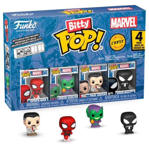 Funko -  Bitty ! Marvel SpiderMan  Pókember 4dbos gyűjtői vinyl karakter szett